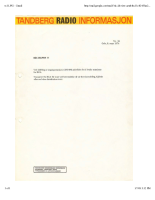 Tandberg Solvsuper_11-Service-Information